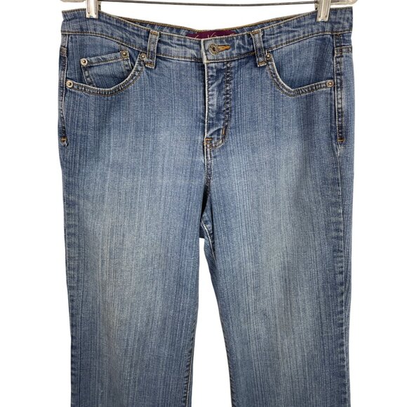 Gloria Vanderbilt Amanda Bootcut Women's size 10 Blue Denim Jeans - Picture 2 of 8